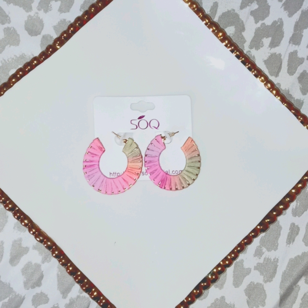 SOQ Rainbow 🌈 Ombré Earrings